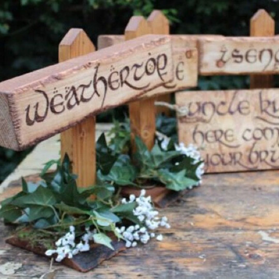 pancarte décoratives en bois